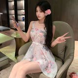 ふんわり花柄がフェアリー感漂うベビードール(セクシーランジェリー) | GRAXIA | 詳細画像3