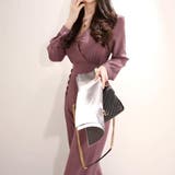 パープル長袖シャツハイウエストオールインワン(キャバスーツ CABARETSUI… | GRAXIA | 詳細画像7 