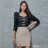 リボンモチーフバイカラーミニワンピース(キャバドレス CABARETDRESS) | GRAXIA | 詳細画像1 