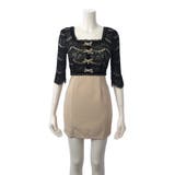 リボンモチーフバイカラーミニワンピース(キャバドレス CABARETDRESS) | GRAXIA | 詳細画像8 