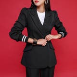 バイカラー袖リブテーラードジャケット&テーパードパンツセットアップ | GRAXIA | 詳細画像6