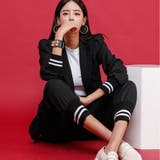 バイカラー袖リブテーラードジャケット&テーパードパンツセットアップ | GRAXIA | 詳細画像10