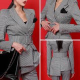 千鳥柄アシンメトリーセミフレアセットアップ | GRAXIA | 詳細画像7