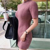ハイネック半袖リブニットワンピース(キャバドレス・CABARETDRESS) | GRAXIA | 詳細画像5 