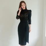七分袖ハイネック切り替えワンピース(キャバドレス・CABARETDRESS) | GRAXIA | 詳細画像6 