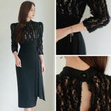 七分袖ハイネック切り替えワンピース(キャバドレス・CABARETDRESS) | GRAXIA | 詳細画像7 