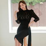 七分袖ハイネック切り替えワンピース(キャバドレス・CABARETDRESS) | GRAXIA | 詳細画像8 