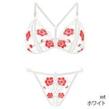 ラグジュアリーとセクシーの狭間で魅了するフラワーレースブラ ショーツセット(セク… | GRAXIA | 詳細画像14