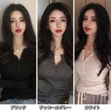 ソフトタッチヘンリーネック無地トップス(TOPS) | GRAXIA | 詳細画像2