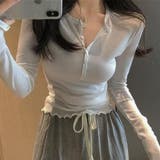 ソフトタッチヘンリーネック無地トップス(TOPS) | GRAXIA | 詳細画像21