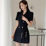 アシンメトリーWボタンラップワンピース(キャバドレス CABARETDRESS) | GRAXIA | 詳細画像3 