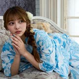 清々しい白の地に水彩画のようなブルーの花々が連なる浴衣3点セット(YUKATA) | GRAXIA | 詳細画像9