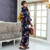 濃紺に可憐な桜の花びらが舞い散る浴衣3点セット(YUKATA) | GRAXIA | 詳細画像5 