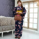 濃紺に可憐な桜の花びらが舞い散る浴衣3点セット(YUKATA) | GRAXIA | 詳細画像6 