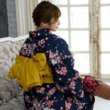 濃紺に可憐な桜の花びらが舞い散る浴衣3点セット(YUKATA) | GRAXIA | 詳細画像8 