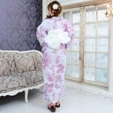 淡い紫に大柄なピンクの花が群れ咲く浴衣3点セット(YUKATA) | GRAXIA | 詳細画像4