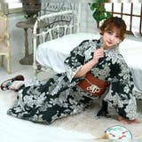 濃緑に多様な花が咲いたモダンな花柄浴衣3点セット(YUKATA) | GRAXIA | 詳細画像10