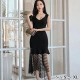 チュール切り替えアシメノースリワンピース(キャバドレス CABARETDRESS… | GRAXIA | 詳細画像1