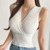 ウエスト切り替えカシュクールリブノースリトップス(TOPS) | GRAXIA | 詳細画像12