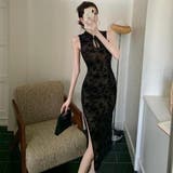 パット入りシースルーレースチャイナドレス風ワンピース(キャバドレス CABARE… | GRAXIA | 詳細画像7