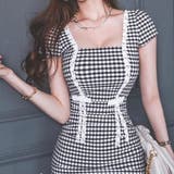 サイドギャザーギンガムチェックミニワンピース(キャバドレス CABARETDRE… | GRAXIA | 詳細画像6 