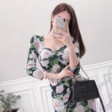 ローズプリントマーメイドタイトフィットワンピース(キャバドレス CABARETD… | GRAXIA | 詳細画像4