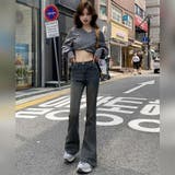 美脚ハイウエストスーパーストレッチフレアデニム(PANTS) | GRAXIA | 詳細画像18 
