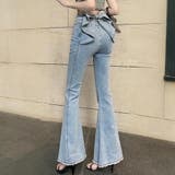 美脚×トレンド満載3Dリボン付きハイウエストマーメイドフレアデニム(PANTS) | GRAXIA | 詳細画像13 