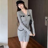 フレンチエレガンスなニットワンピース(キャバドレス・CABARETDRESS) | GRAXIA | 詳細画像3