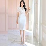 レース切り替えが華やか大人のためのフリルタイトワンピース(キャバドレス CABA… | GRAXIA | 詳細画像14 