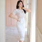 レース切り替えが華やか大人のためのフリルタイトワンピース(キャバドレス CABA… | GRAXIA | 詳細画像17 