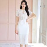 レース切り替えが華やか大人のためのフリルタイトワンピース(キャバドレス CABA… | GRAXIA | 詳細画像7 