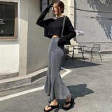 フロントスリットとマーメイドラインが美シルエットを叶えるストレッチデニムロングス… | GRAXIA | 詳細画像13 