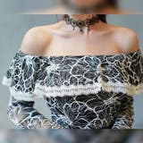 総レースオフショルブラウス×ハイウエストマーメイドスカートセットアップ(キャバド… | GRAXIA | 詳細画像8 