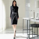 モノトーンで魅せるラップレイヤードニットワンピース(キャバドレス CABARET… | GRAXIA | 詳細画像13 