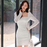 ラグジュアリーオーナメントレースパフスリーブワンピース(キャバドレス CABAR… | GRAXIA | 詳細画像2 