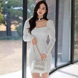 ラグジュアリーオーナメントレースパフスリーブワンピース(キャバドレス CABAR… | GRAXIA | 詳細画像7 