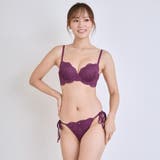 花柄ストレッチレースの贅沢デザインほどける脇紐ショーツが刺激的な大人のブラ ショ… | GRAXIA | 詳細画像8 