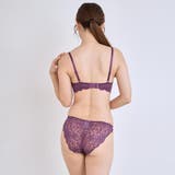 ヌーディーレースが彩る大人の艶感マルチクロスデザインブラ ショーツセット(ブラセ… | GRAXIA | 詳細画像5 