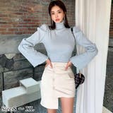 シャイニーランダムリブ×アシメボタンスカートセットアップ(キャバドレス CABA… | GRAXIA | 詳細画像1 