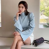 シャイニーランダムリブ×アシメボタンスカートセットアップ(キャバドレス CABA… | GRAXIA | 詳細画像15 