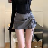 サイドドローストリングインナーパンツ付レイヤードミニスカート(SKIRT) | GRAXIA | 詳細画像10 
