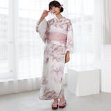 生成りの地に浮かぶスモーキーな花模様が繊細で優雅な表情を演出し夏の夜を品よく彩る… | GRAXIA | 詳細画像6