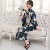 風情あふれる深緑に凛と浮かぶクラシック百合の浴衣2点セット(YUKATA) | GRAXIA | 詳細画像8 