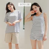 ボーイレッグパンツがヒップをすっぽりカバーする半袖付きタンキニ4点セット(水着 … | GRAXIA | 詳細画像25 