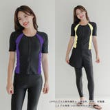 サイドラインがすっきり細見えフィットネススイムウェア4点セット(水着 体型カバー… | GRAXIA | 詳細画像8 