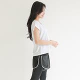 アクティブに動きやすいショーパン一体型レギンスとフレンチスリーブ2点セット(水着… | GRAXIA | 詳細画像12 