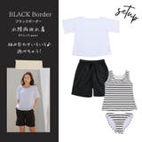 大人カジュアルなボーダータンキニがちら見え4点セット(水着・体型カバー水着) | GRAXIA | 詳細画像19 