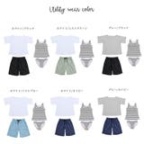 大人カジュアルなボーダータンキニがちら見え4点セット(水着・体型カバー水着) | GRAXIA | 詳細画像7 