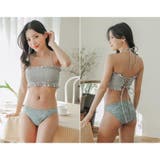 カシュクールワンピにシャーリングチューブトップがフェミニンな3点セット(水着 体… | GRAXIA | 詳細画像22 